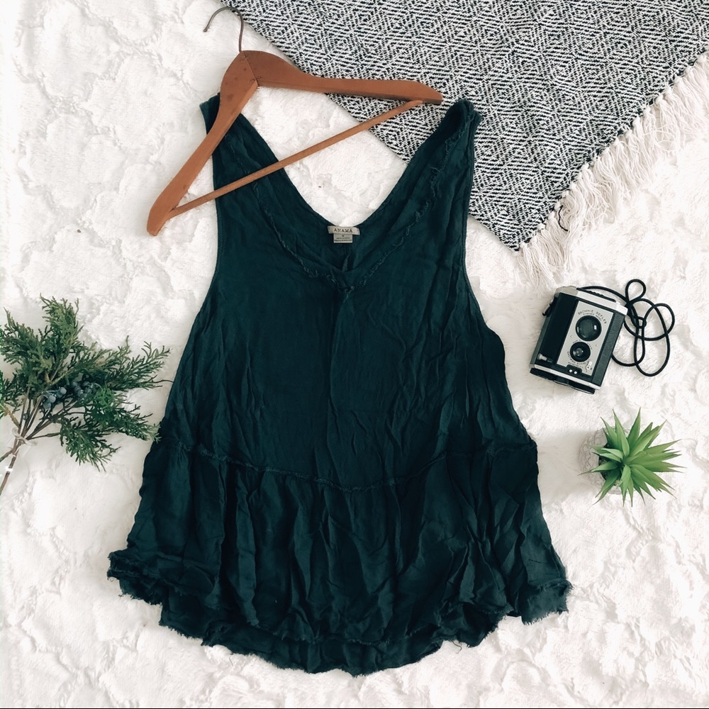 🌻Navy Anama Tank Top